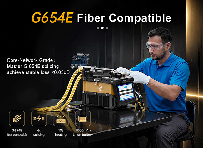 Exquisite Craftsmanship Breaks Barriers, A New Benchmark: JILONG 300T 6-Motor Trunk Fusion Splicer Conquers G.654.E Fiber Splicing Bottlenecks